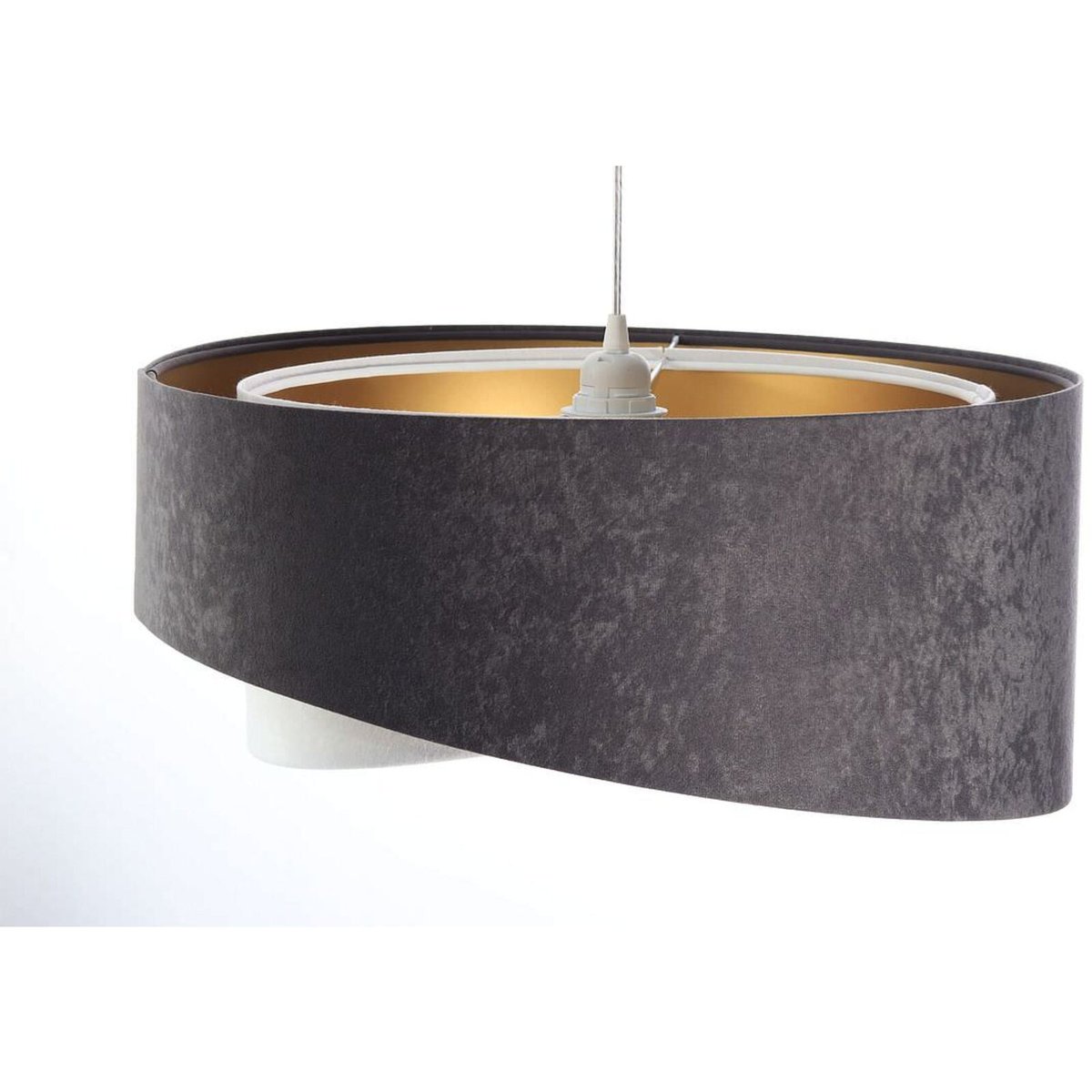 Suspension en tissu, GALAXY gris, blanc, or, BPS KONCEPT