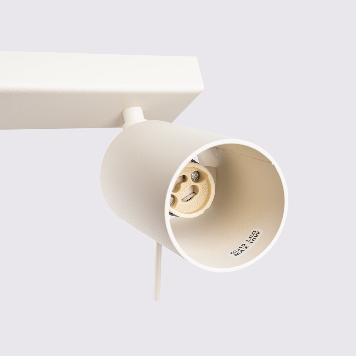 Plafonnier Acier Beige GU10 6 Ring beige, EDEN