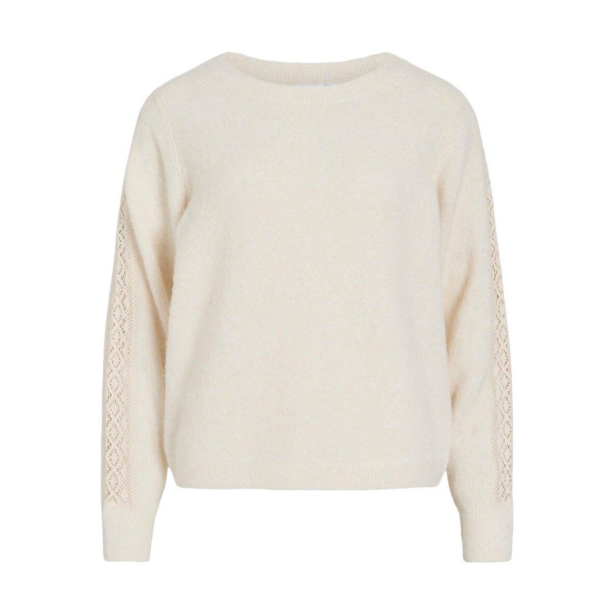 Pull avec manches longues ajourées ecru, VILA