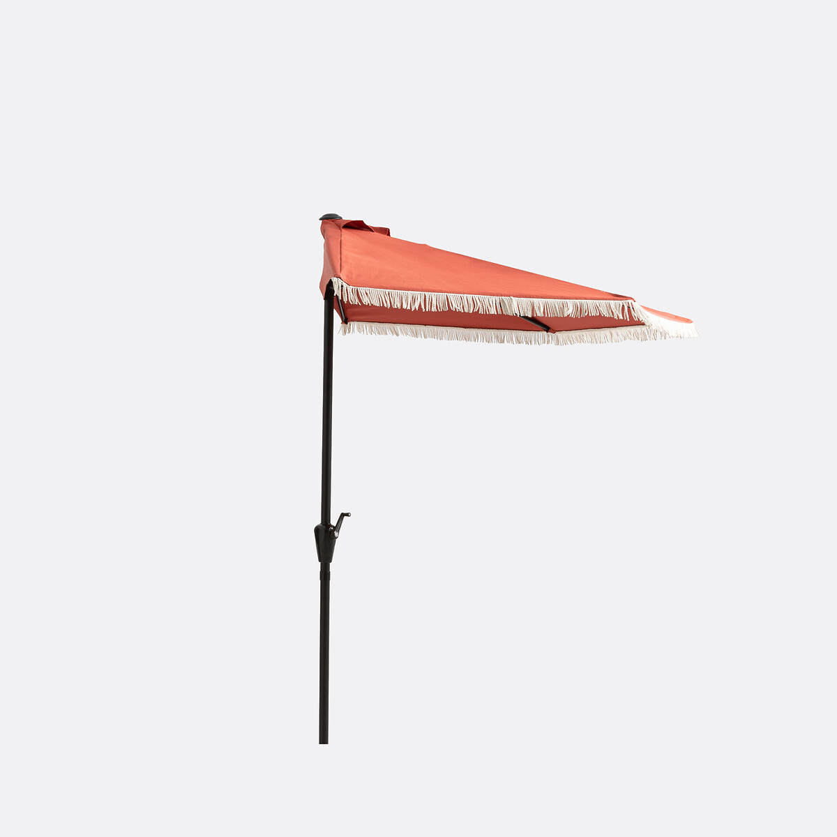 Demi-parasol de balcon à franges Medio terracotta, LA REDOUTE INTERIEURS