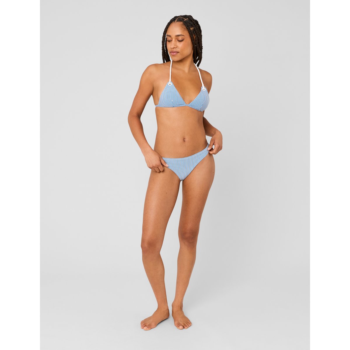 Haut de maillot de bain bleu foncé, BZB