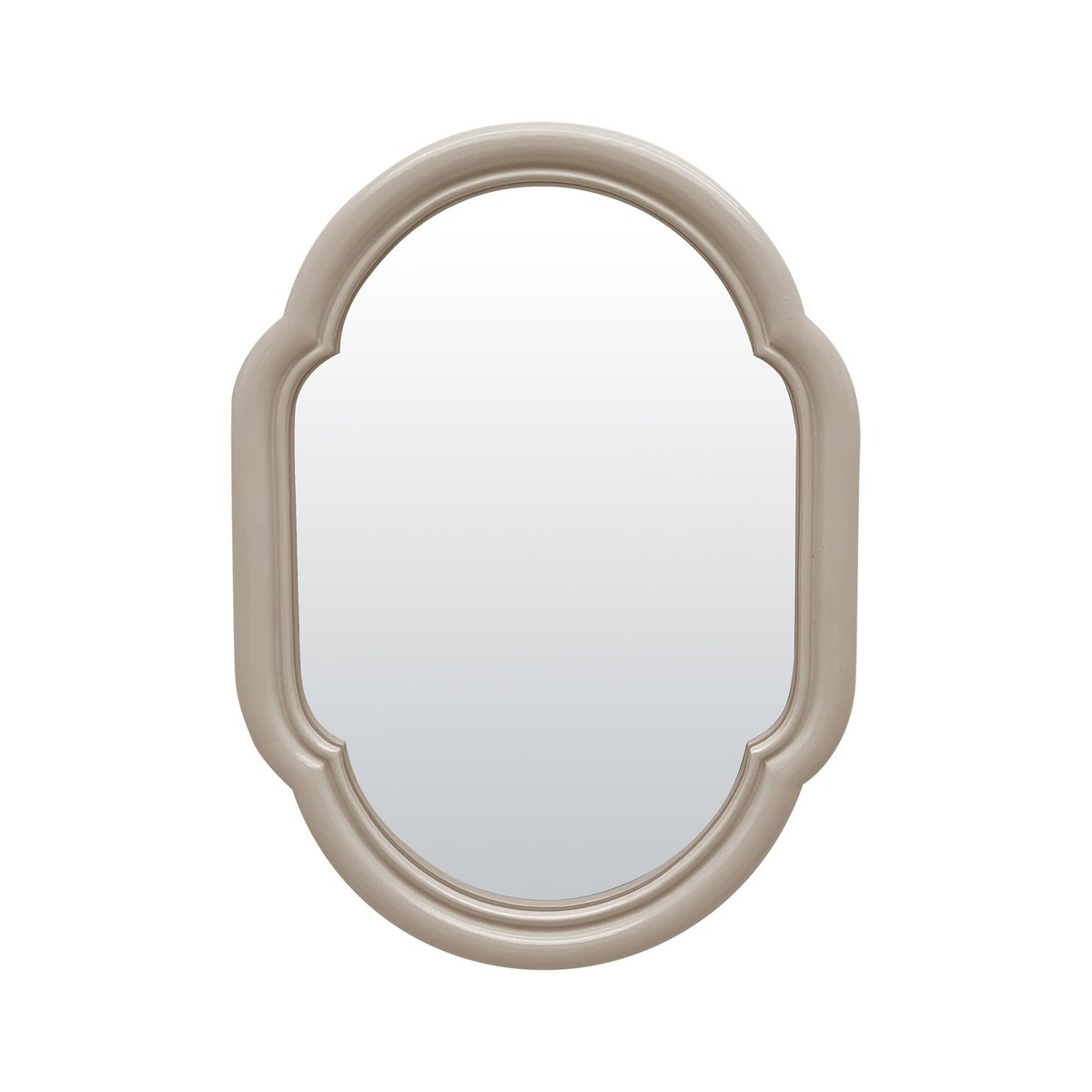 Miroir color arrondi 17,5x23,8cm beige, EMDE