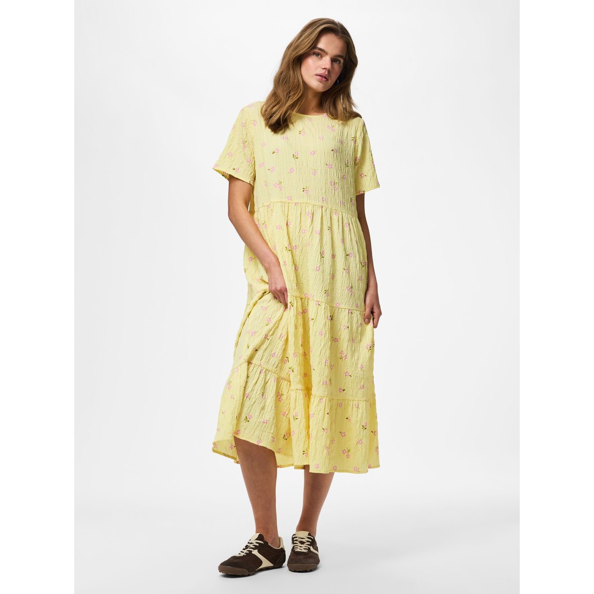Robe Mi-Longue jaune - french vanilla1, PIECES