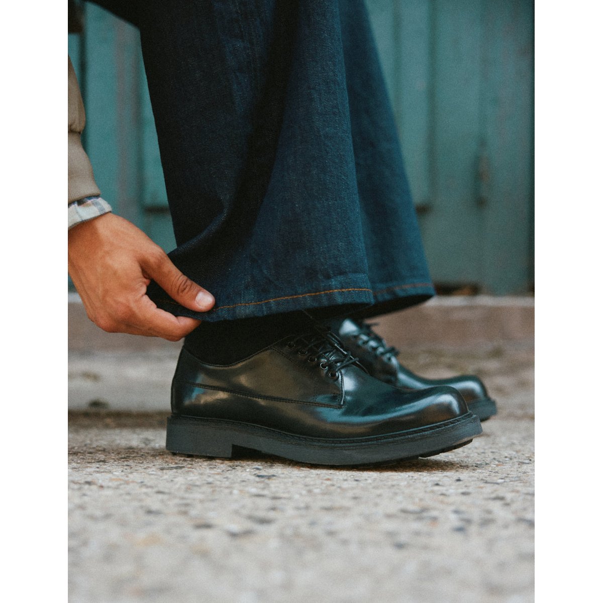 Derbies TAHO cuir box noir, ODAJE