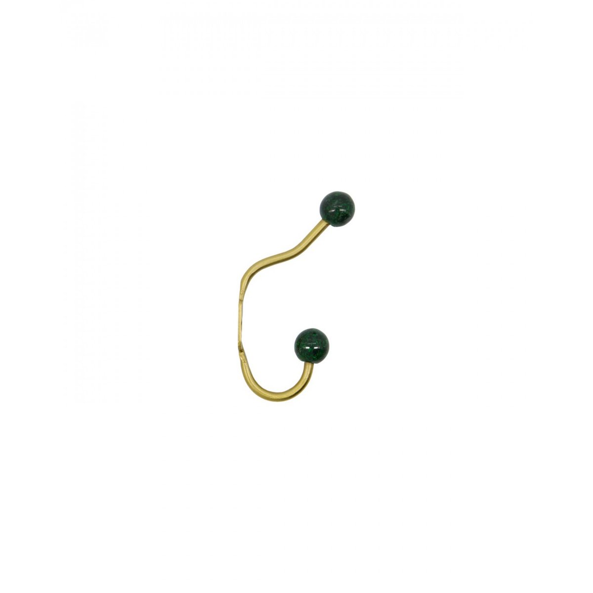 Lot de 2 patères double crochets Ball vert, HOUSE DOCTOR