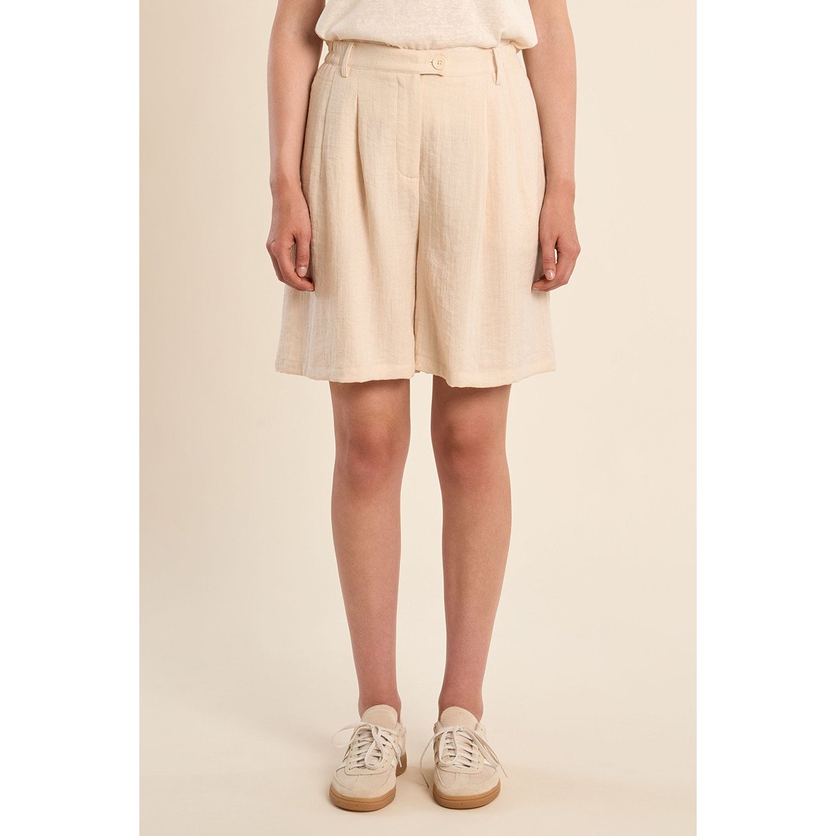 Short de blazer taille haute offwhite, MOLLY BRACKEN