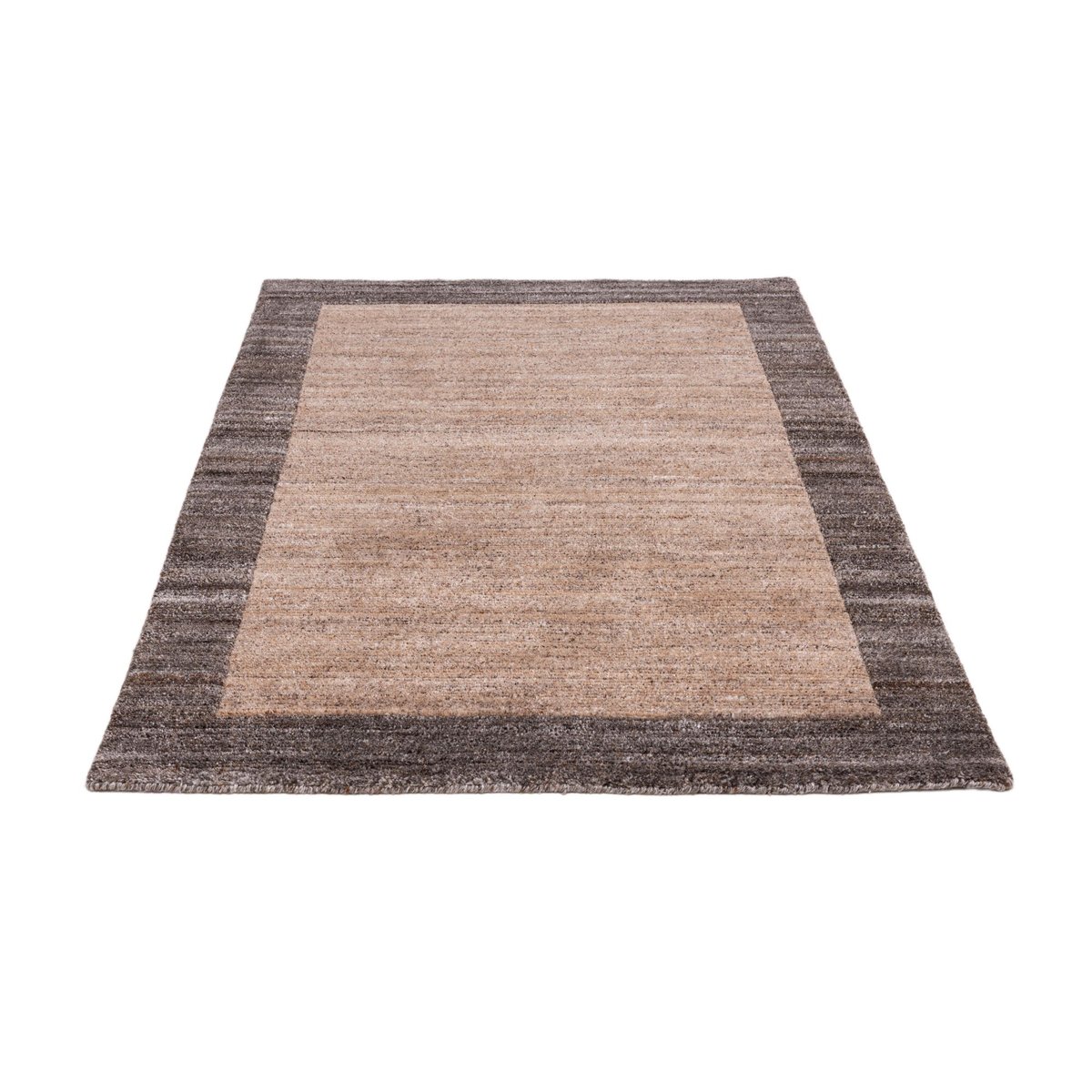 Tapis noué main en polyester recyclé adapté à l'extérieur - ECO RUG sable, THEKO
