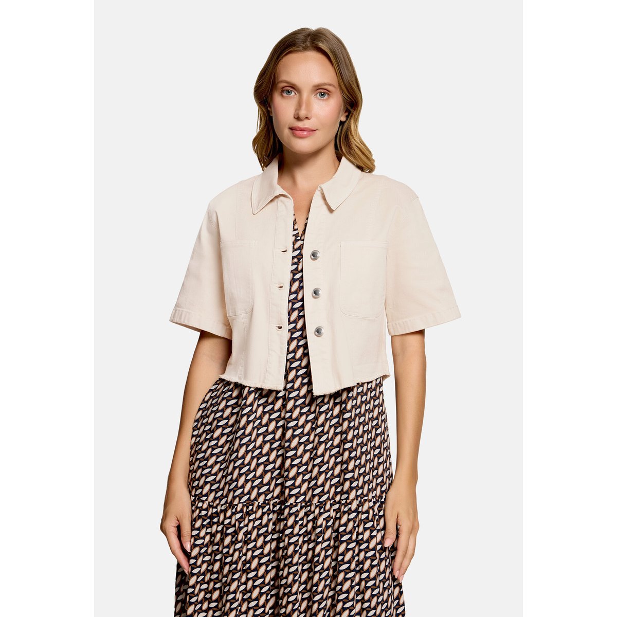 Veste en jean à col gris, BETTY BARCLAY