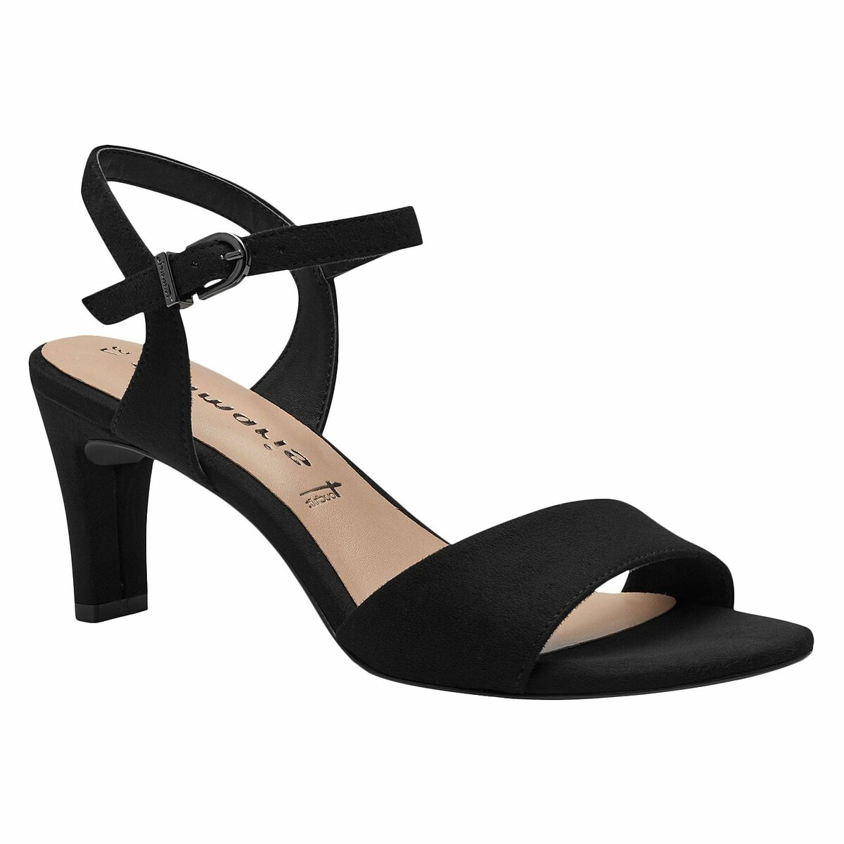 Sandales à talons noir, TAMARIS