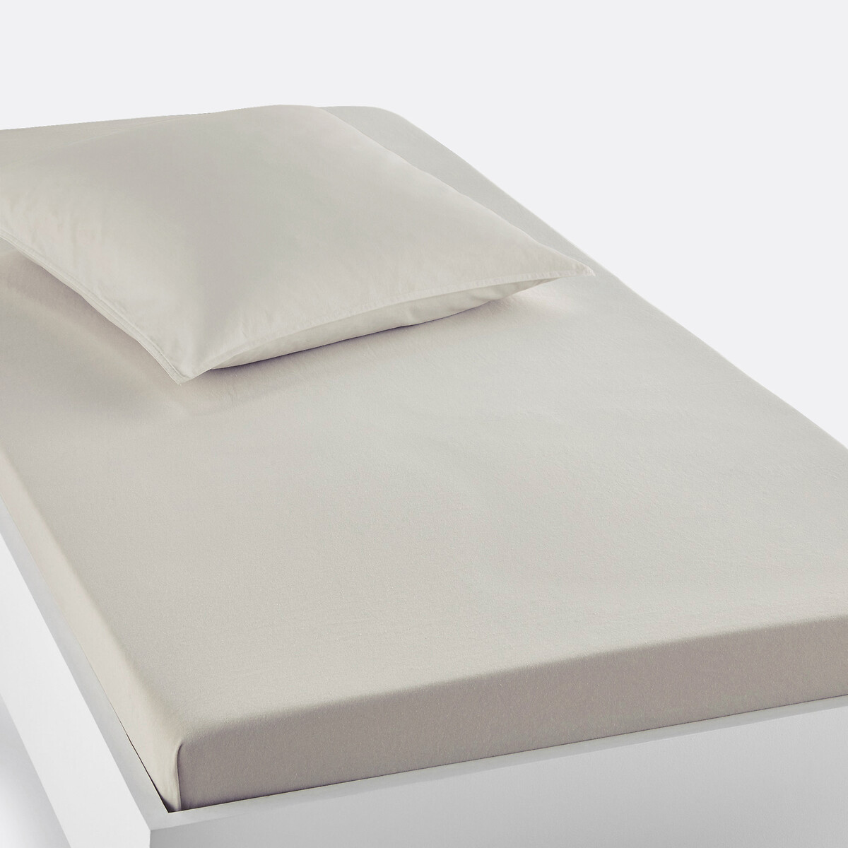 Drap housse jersey pour lit enfant, Scenario beige galet, LA REDOUTE INTERIEURS