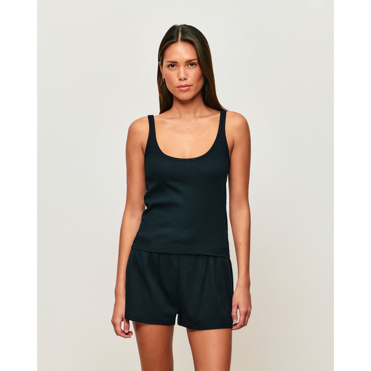 Short en jersey côtelé noir CORENIGHTIZ noir, UNDIZ