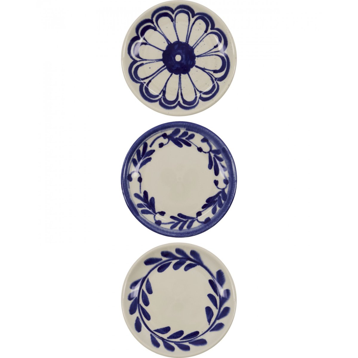 Lot de 3 petites assiettes Diva bleu, HOUSE DOCTOR