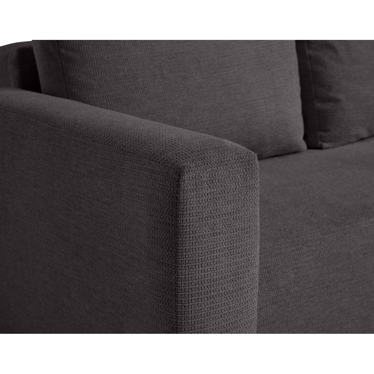 Canapé d'Angle Convertible 4 places - CANOPY gris foncé, BEST MOBILIER