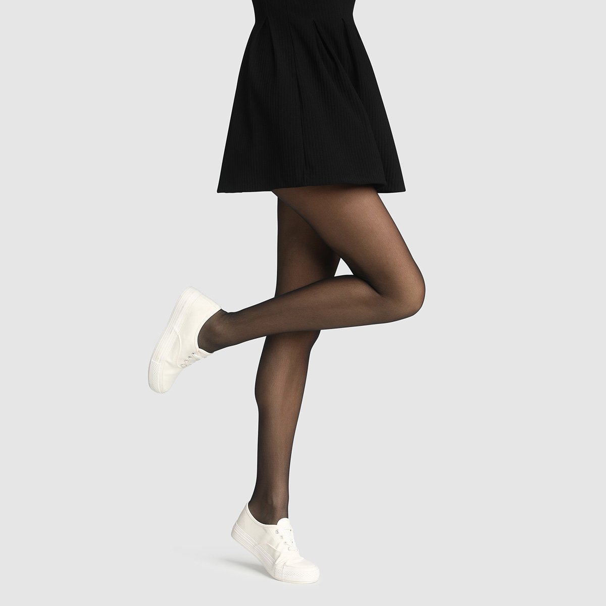 Lot de 3 collants fins Trio Rouge noir, DIM