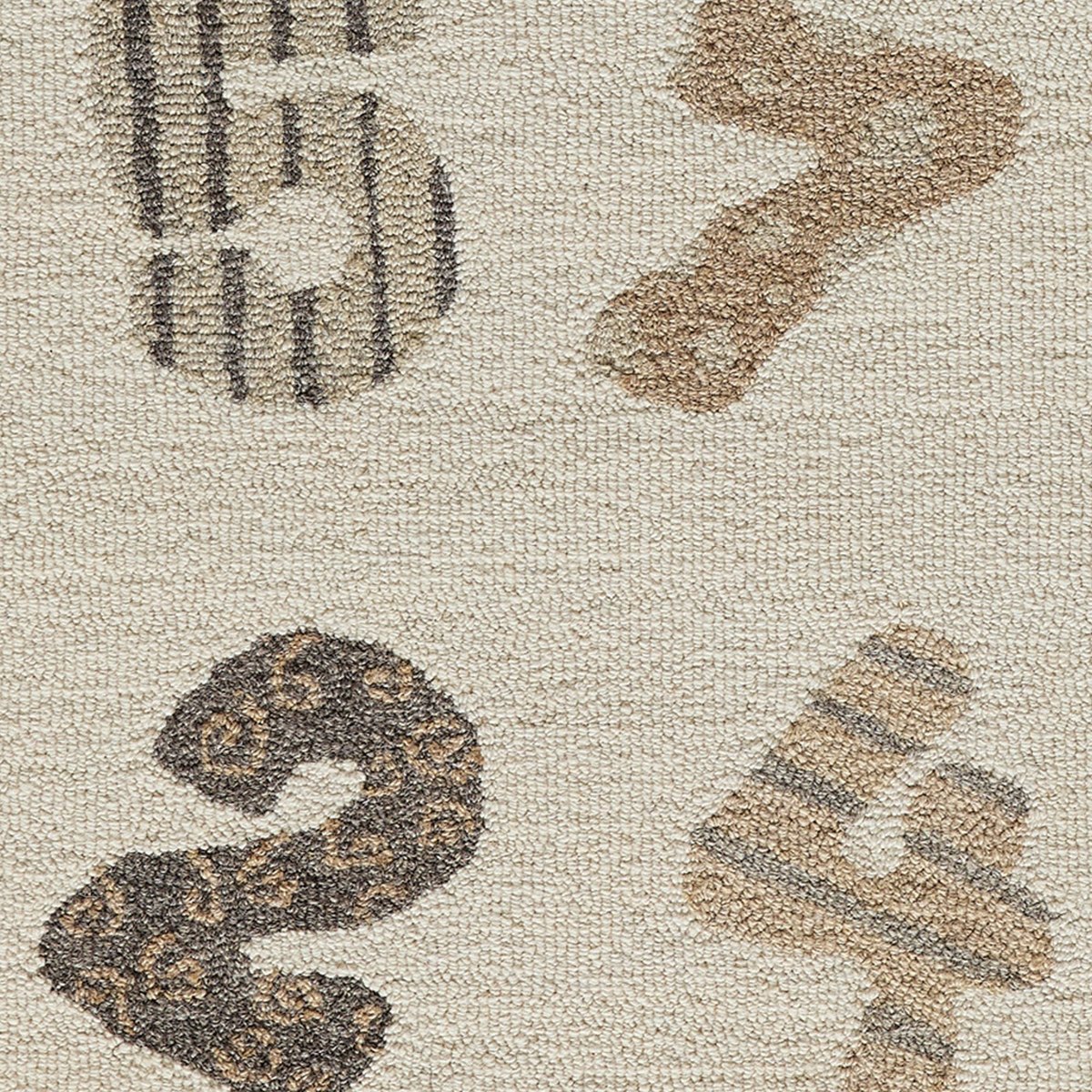 Tapis pour enfants  avec motif à numéro - NATUR KIDS blanc, THEKO