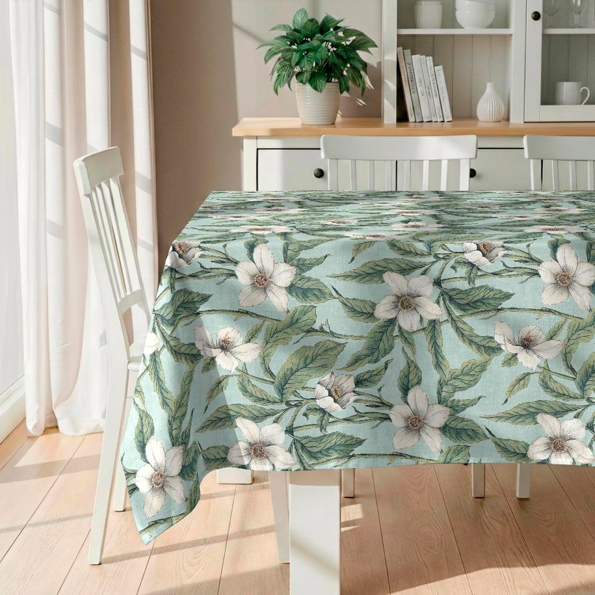 Nappe anti-taches Ithaki - 100% coton - turquoise, NAF NAF HOME