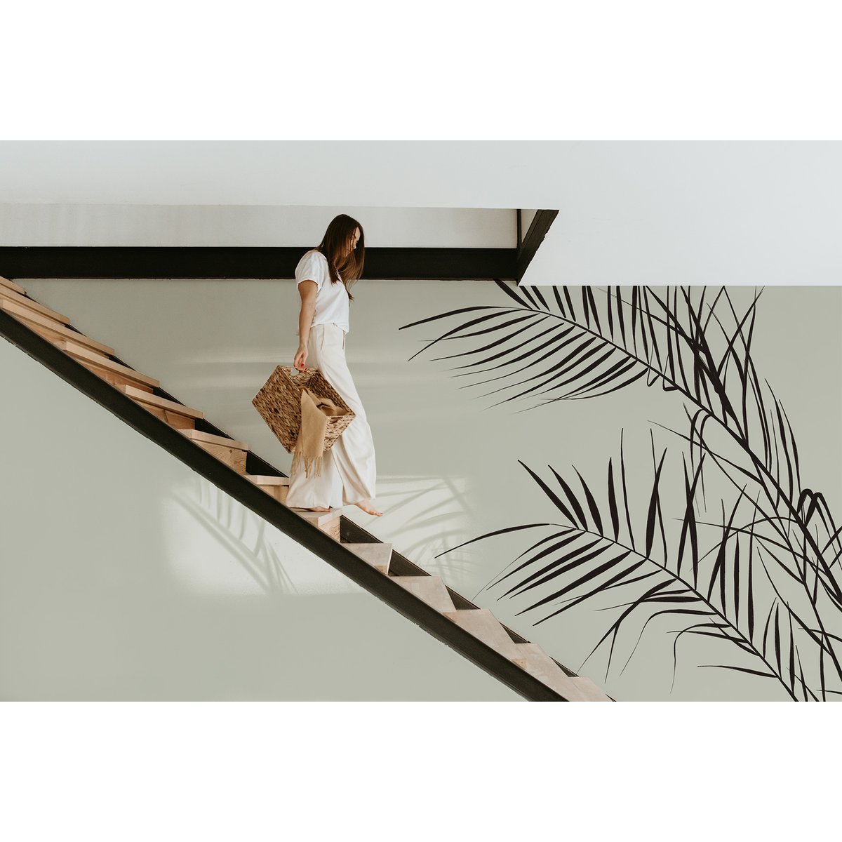Papier peint panoramique Shadow, Gris 170 x 250cm gris, ACTE DECO