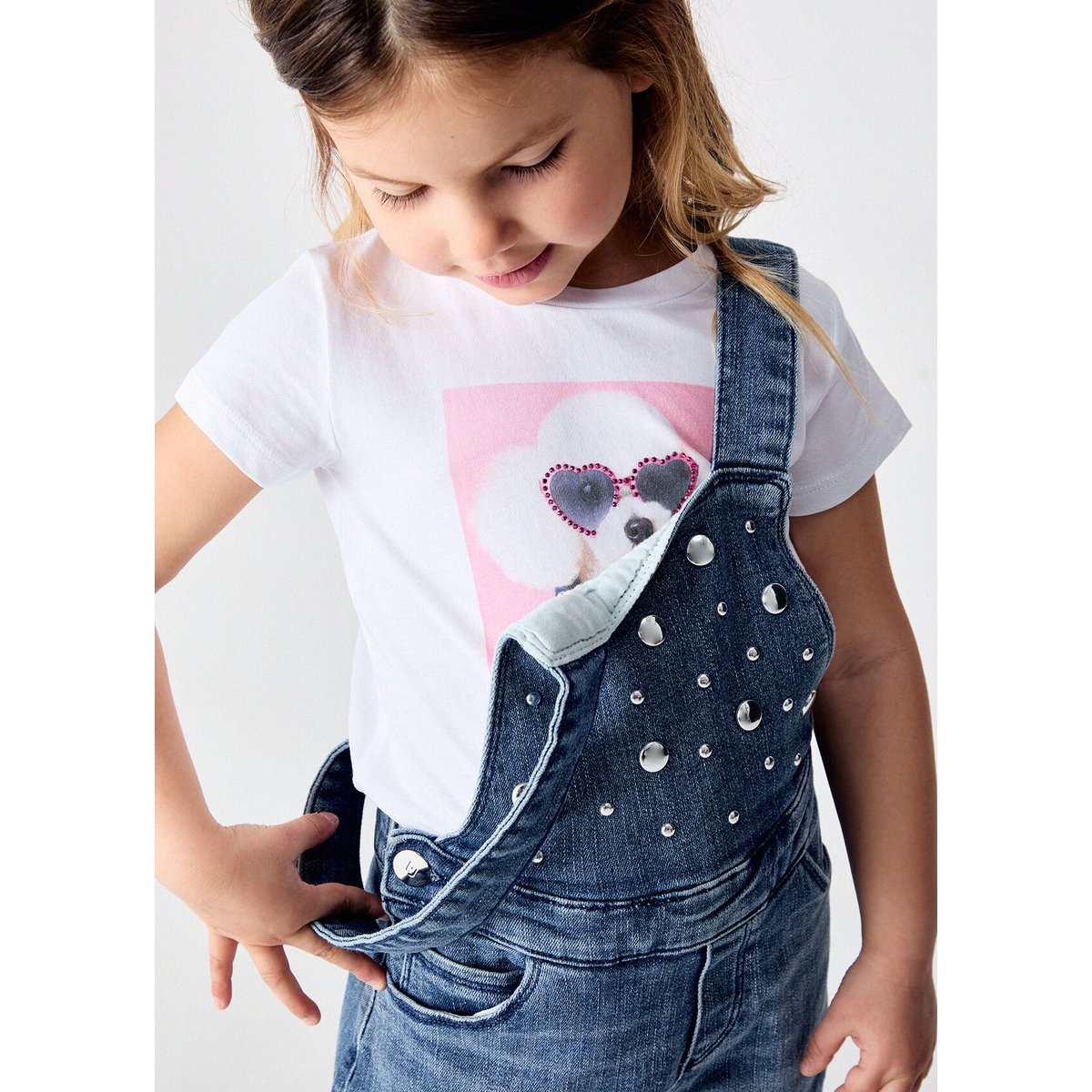 T-shirt avec imprimé blanc, LIU JO