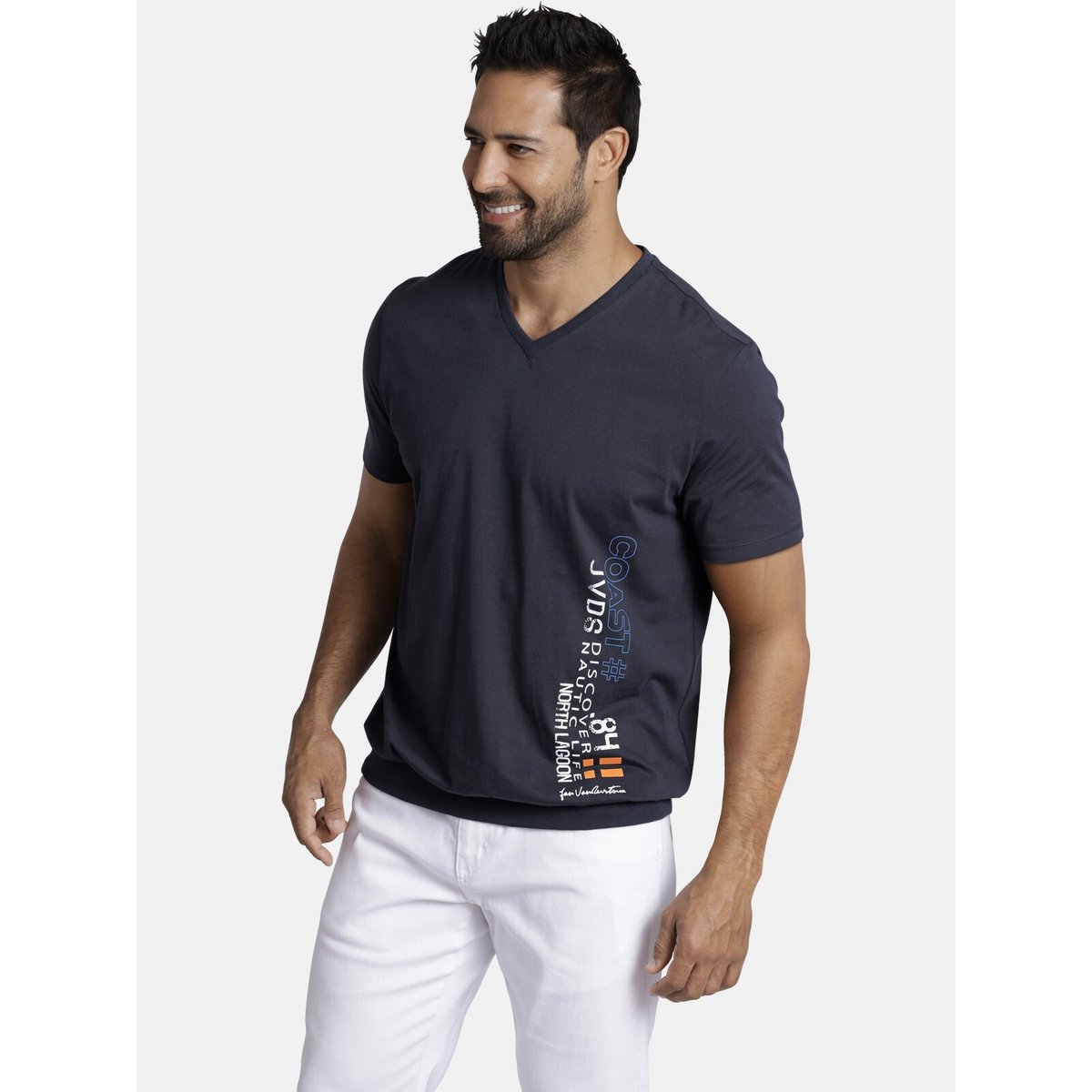 T-shirt GILBRECHT bleu foncé, JAN VANDERSTORM
