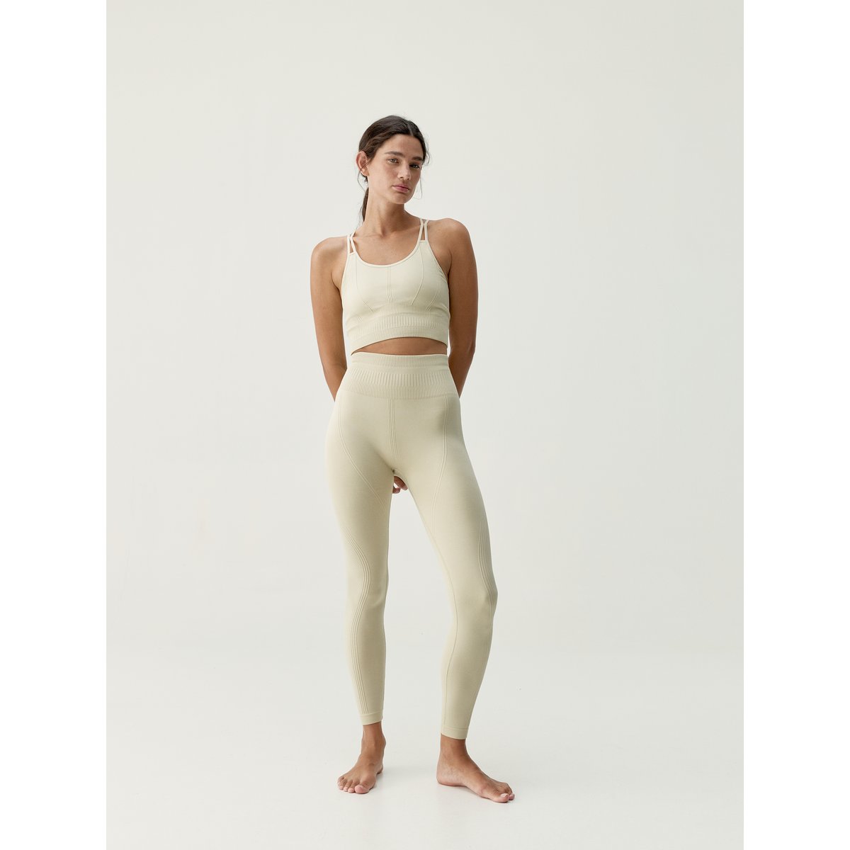 Brassière de sport femme Kamay maintien moyen bretelles coussinets amovibles pierre, BORN