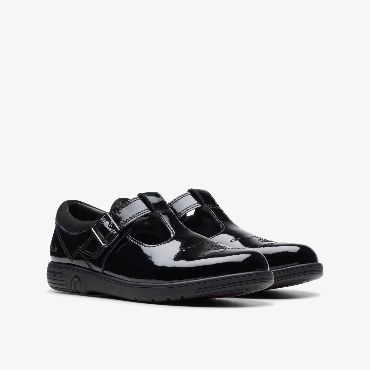 Derbies Brevet Ajustement Étroit JAZZY TAP K noir, CLARKS