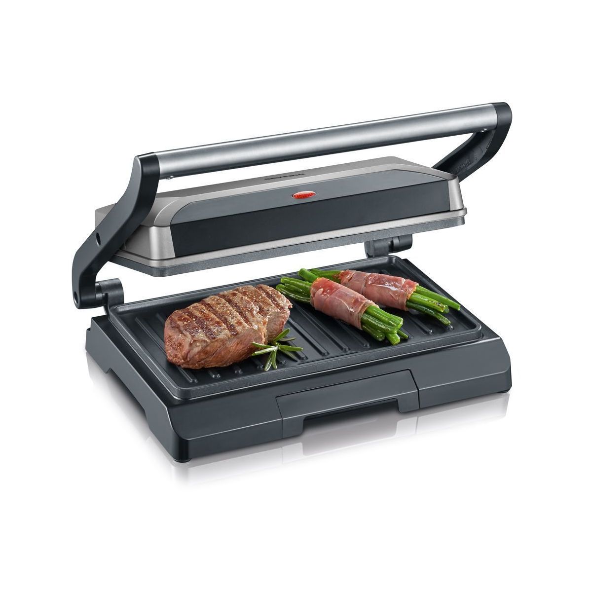 Grille-viande KG 2394 gris, 23x14.5 cm gris, SEVERIN