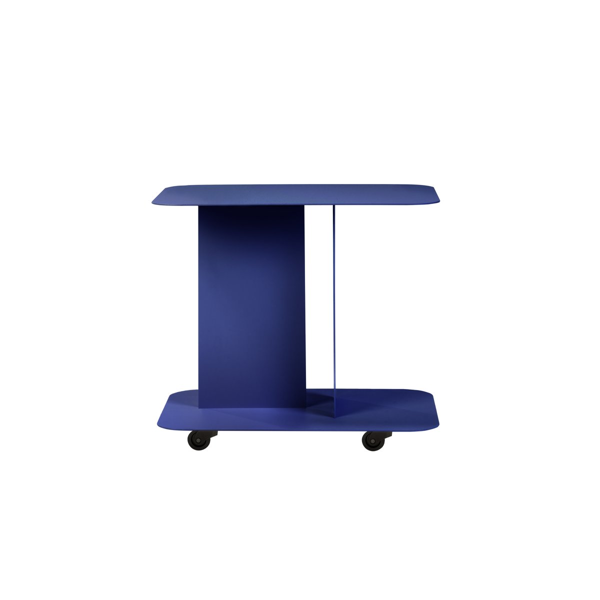Table d'appoint avec roulettes en acier HO myrtille douce, NOO.MA