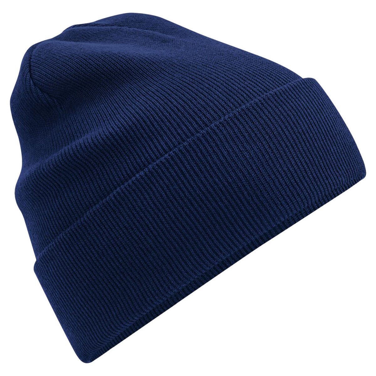 Bonnet à revers en coton bio ORIGINAL bleu marine, BEECHFIELD