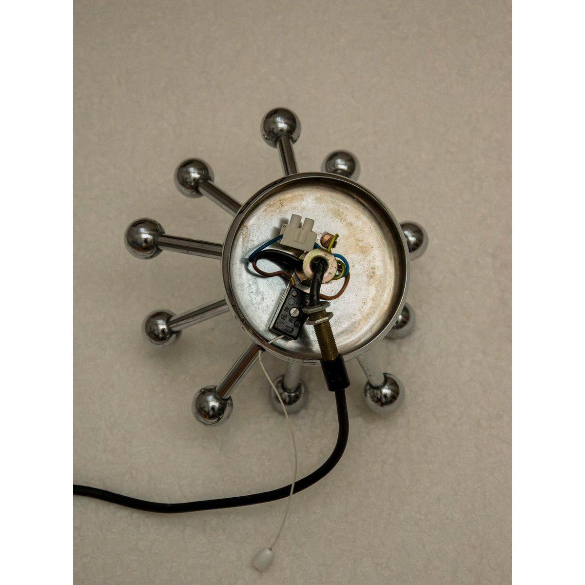 Applique murale en inox Suzette N°251 - Bon état métal, DEBONGOUT