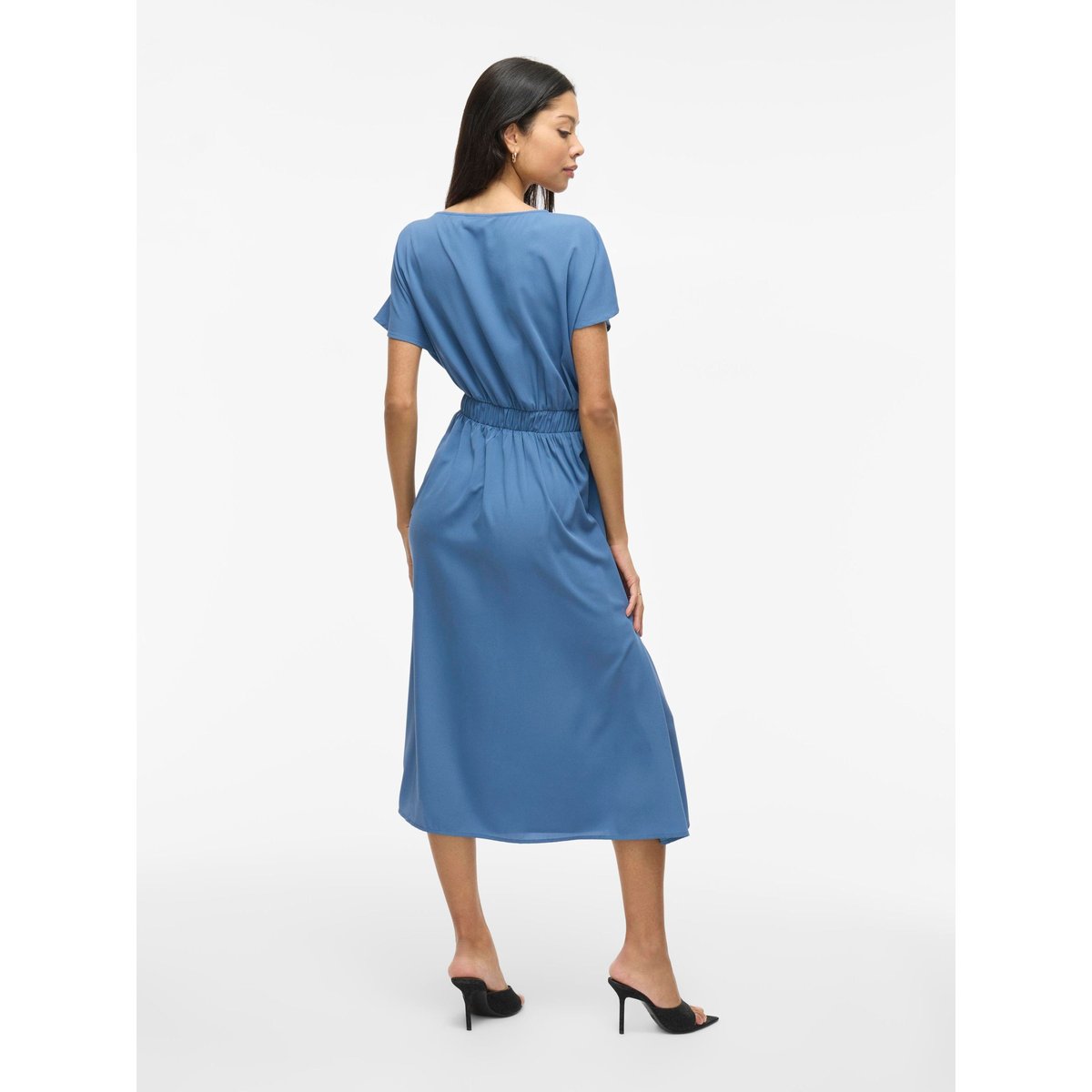 À manches courtes Robe mi-longue coronet blue, VILA