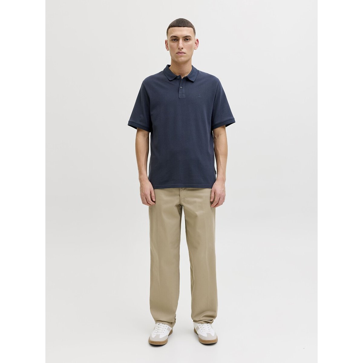 Pack of 3 Short Sleeve Polo Shirts white+navy+black, JACK & JONES