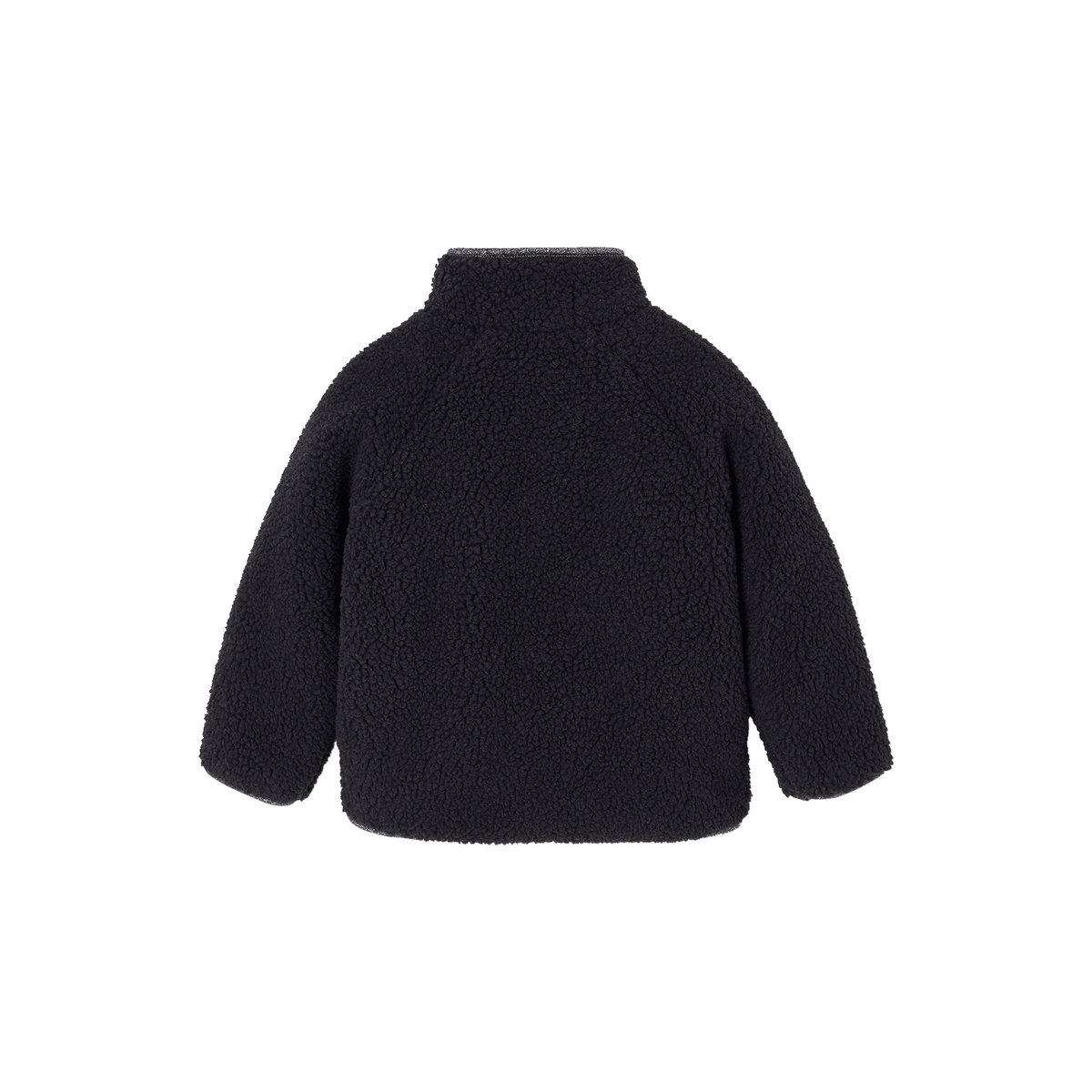 Veste en sherpa Fille anthracite, VERTBAUDET