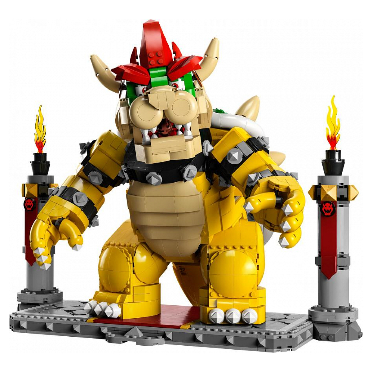 LEGO Super Mario - Le puissant Bowser 71411 : Le roi des Koopas en briques multicolore, LEGO