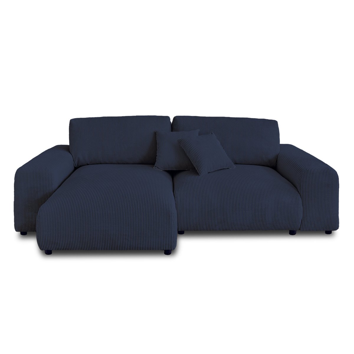 Canapé d'angle réversible 4 places, GARANCE bleu nuit, BEST MOBILIER