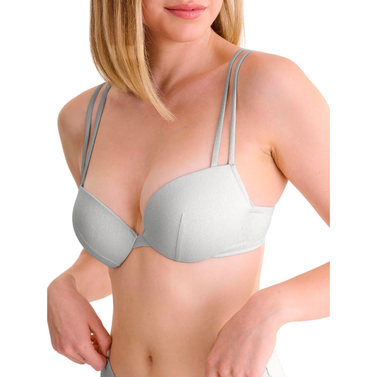 Haut maillot de bain push-up BLUE LAGOON argent, LISCA