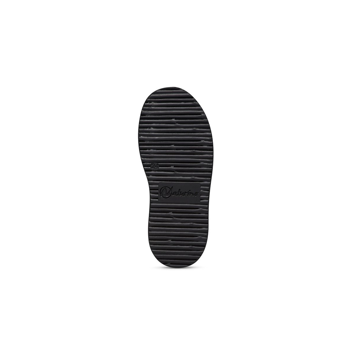 Baskets en cuir et synthétique CAREX VL noir, NATURINO