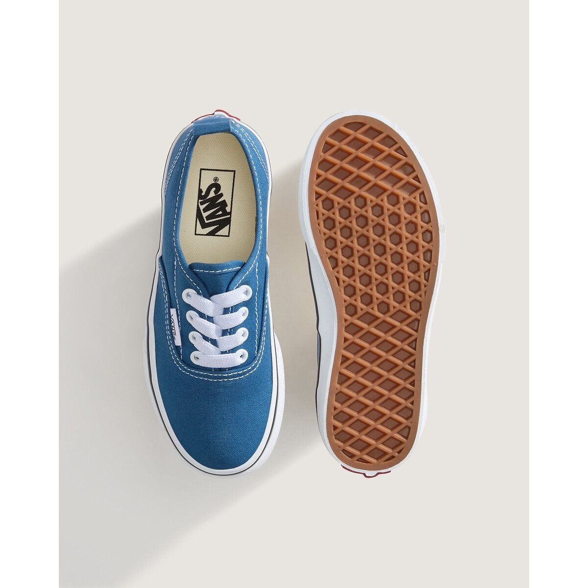 Kids Authentic Low Top Trainers with Elasticated Laces blue, VANS