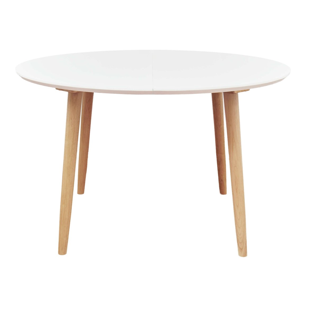 Table repas 100-180 cm  avec 2 allonges blanc, ZAGO