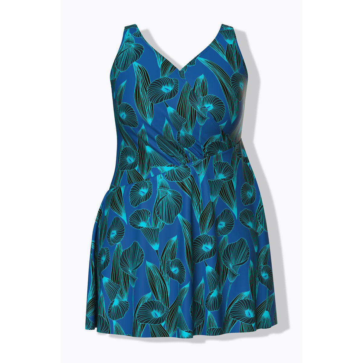 Robe de bain avec bonnets souples baleine bleu, ULLA POPKEN