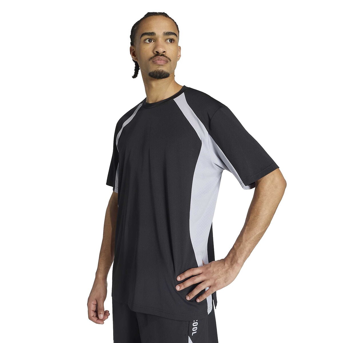 T-shirt de training, manches courtes, INTENSITY noir/gris, adidas Performance