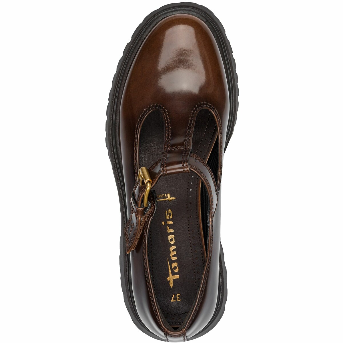 T-bar brogues brown, TAMARIS