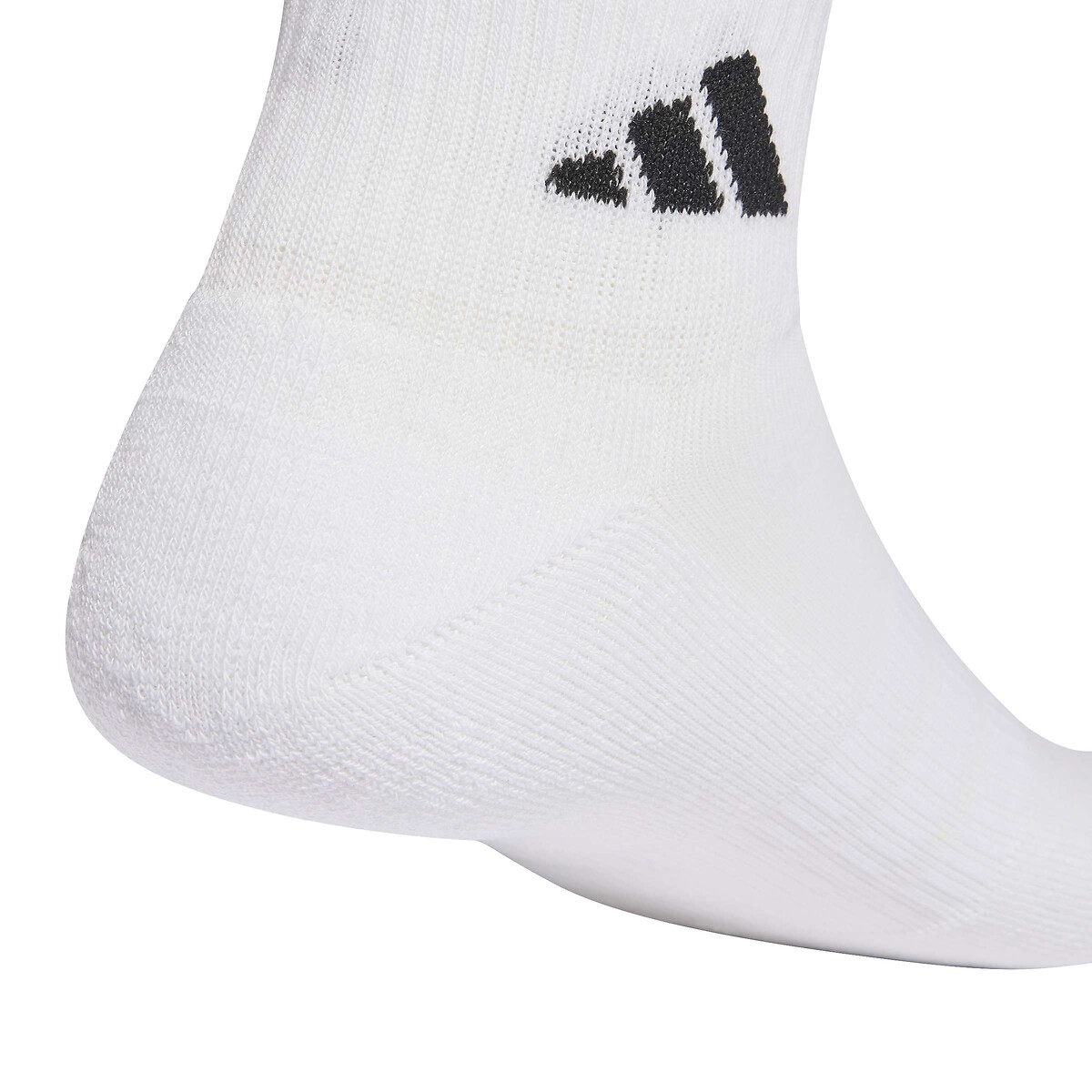 Lot de 3 paires de chaussettes mi-hautes unisexe blanc, adidas Performance