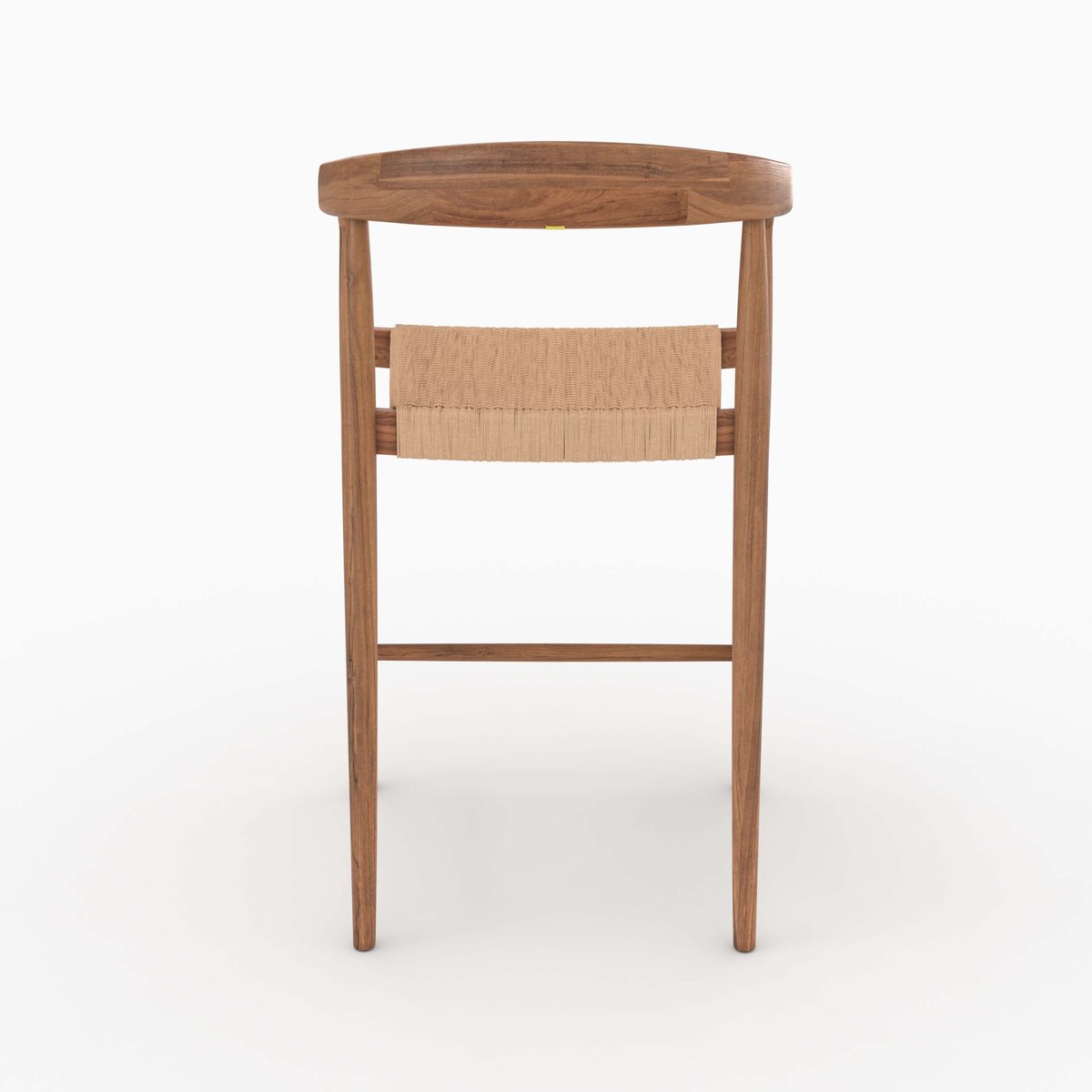 Lot de 2 chaises pour îlot central 65 cm - BALI naturel, MAISON PAVANE