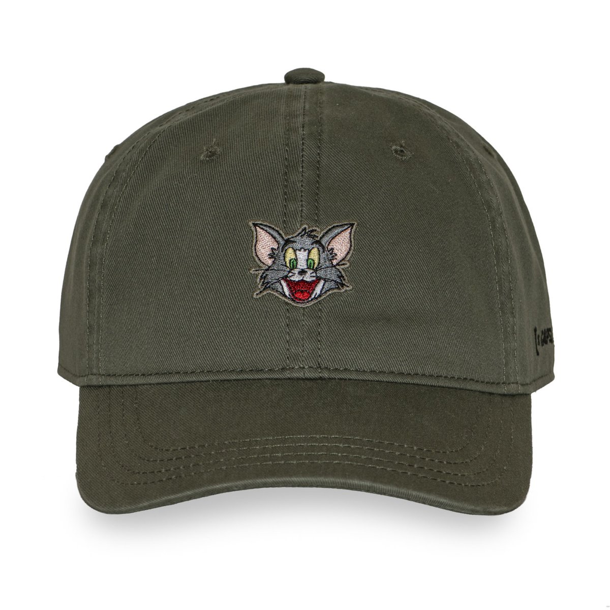 Casquette dad cap Tom et Jerry kaki foncé/gris, CAPSLAB