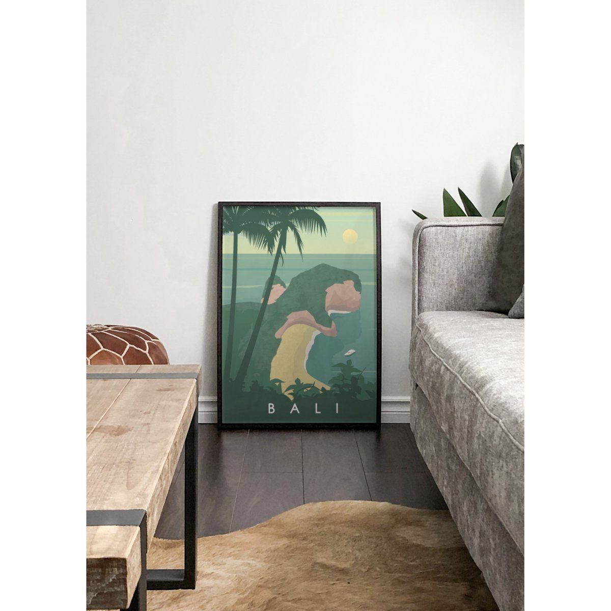 Poster Bali blanc, L'AFFICHERIE