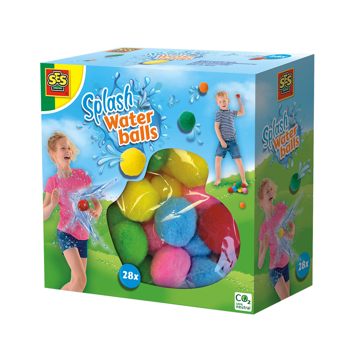 Brinquedo "Bolas de água splash", SES vermelho/camel, SES