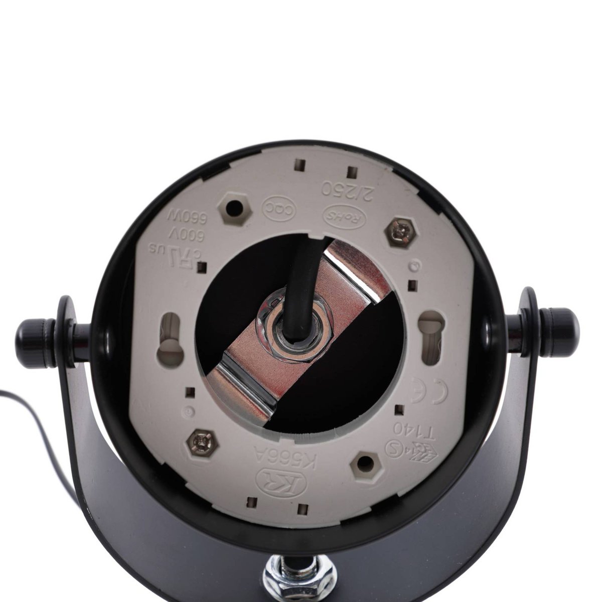 Lampe à pince en métal moderne, Jyla noir mat, LINDBY