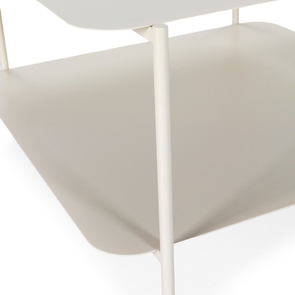 Table basse en métal à double plateau- JUDITH beige, DRAWER