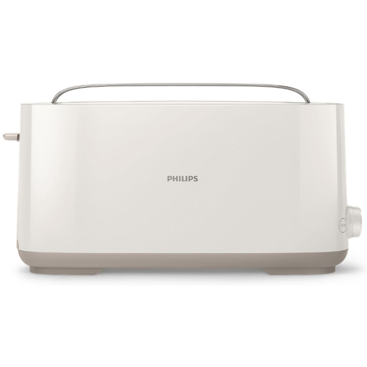 Grille-pain HD2590/90 Toaster noir Daily, 1 fente longue, 830W blanc, PHILIPS