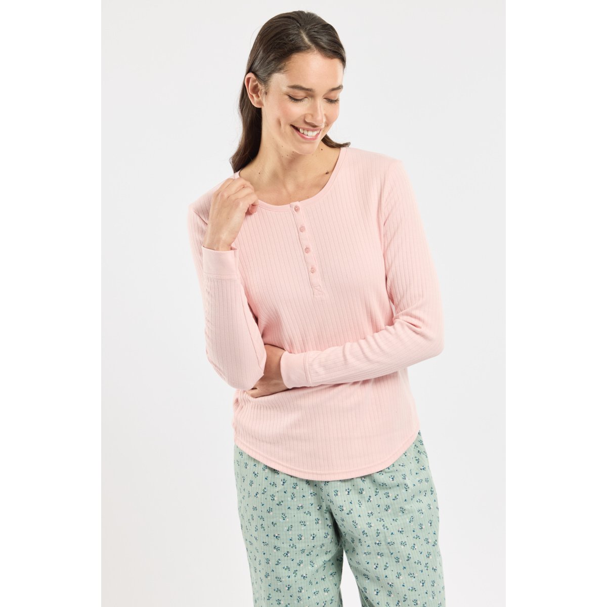 Pyjama long en coton liberty marsouin, ARMOR-LUX